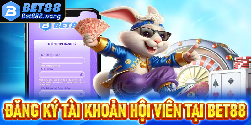 Hướng dẫn đăng ký tài khoản hội viên tại Bet88